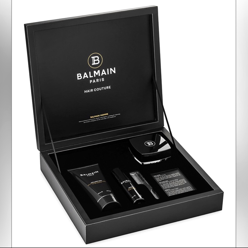 NWT Balmain Hair Standard Homme 4-Piece Set